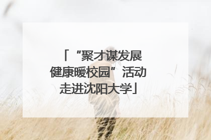 “聚才谋发展 健康暖校园”活动走进沈阳大学